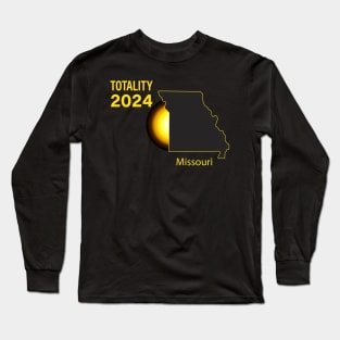Total Solar Eclipse Missouri State 2024 Long Sleeve T-Shirt